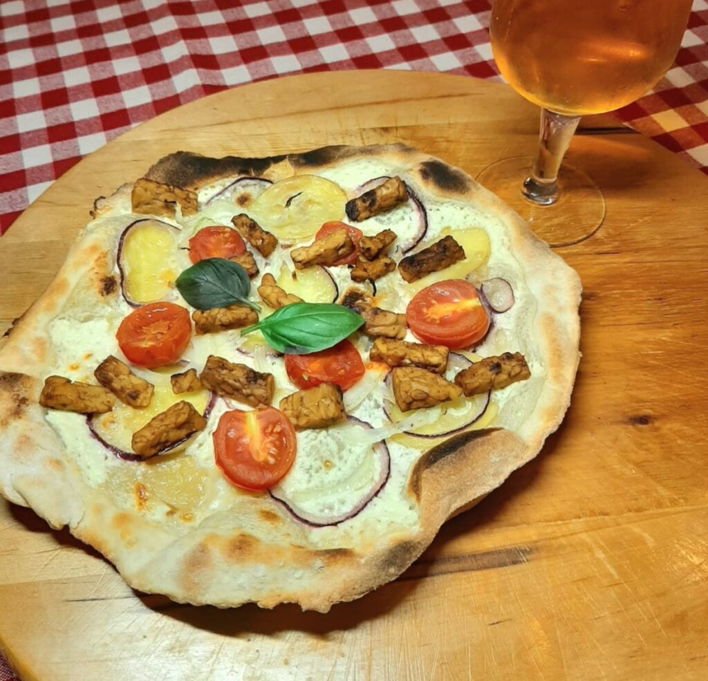 Flammkuechen a la Training te velde